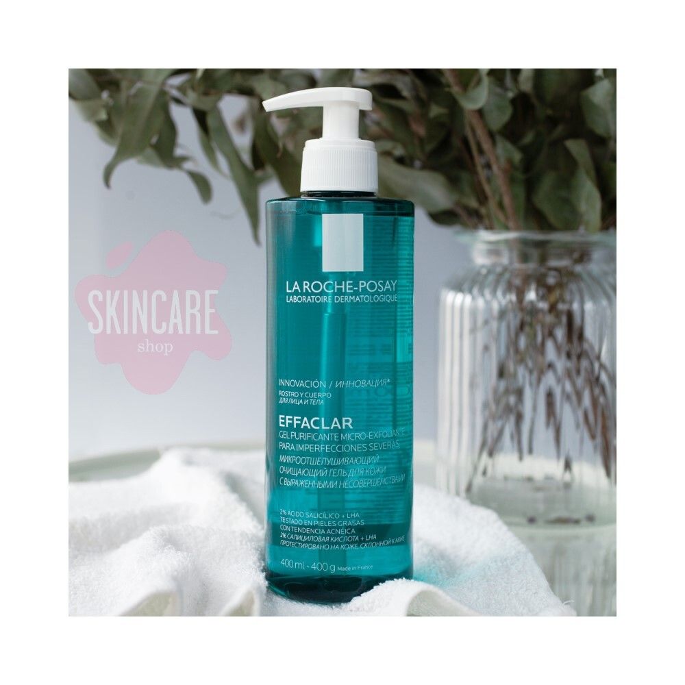 La Roche-Posay Effaclar Gel Micro-Peeling Микроотшелушивающий очищающий гель, 400 мл