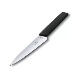 Victorinox - Нож Swiss Modern 15см универсальный черный / артикул   6.9013.15B  / GTIN 7611160092397