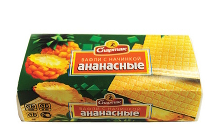Вафли "Ананасные" 100г. Спартак