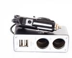Разветвитель прикуривателя A2DM 2 гнезда + 2 USB, 1A, блистер/60