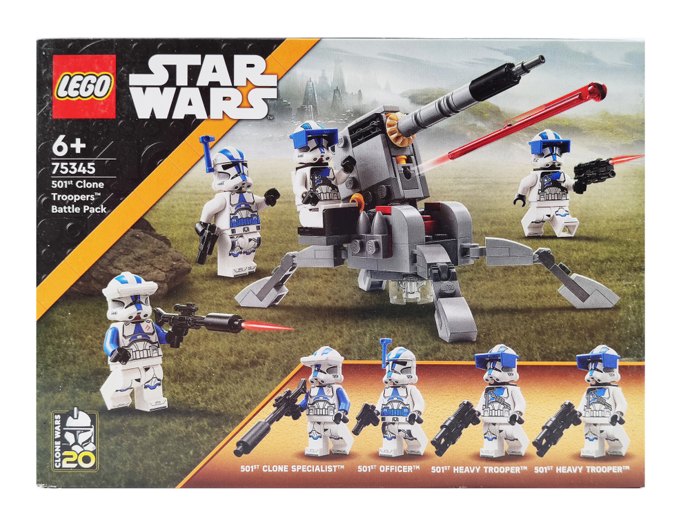 Конструктор LEGO Star Wars 75345 Боевой набор солдат-клонов 501-го полка