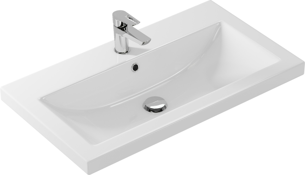 AVK2. Тумба напольная, 2 Двери, 600, коллекция (Далия, Cersanit Como, Основной, Дуб Крафт Золотой, Молочный глянец)