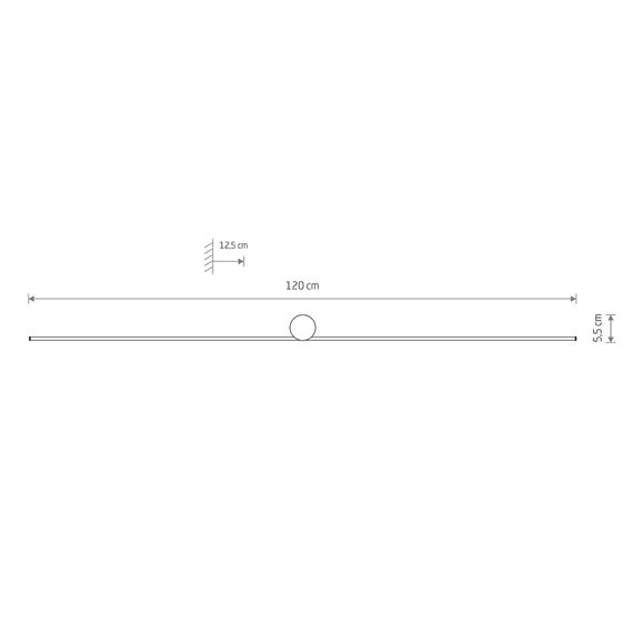 Настенный светильник Nowodvorski Spin Led L Black 10371