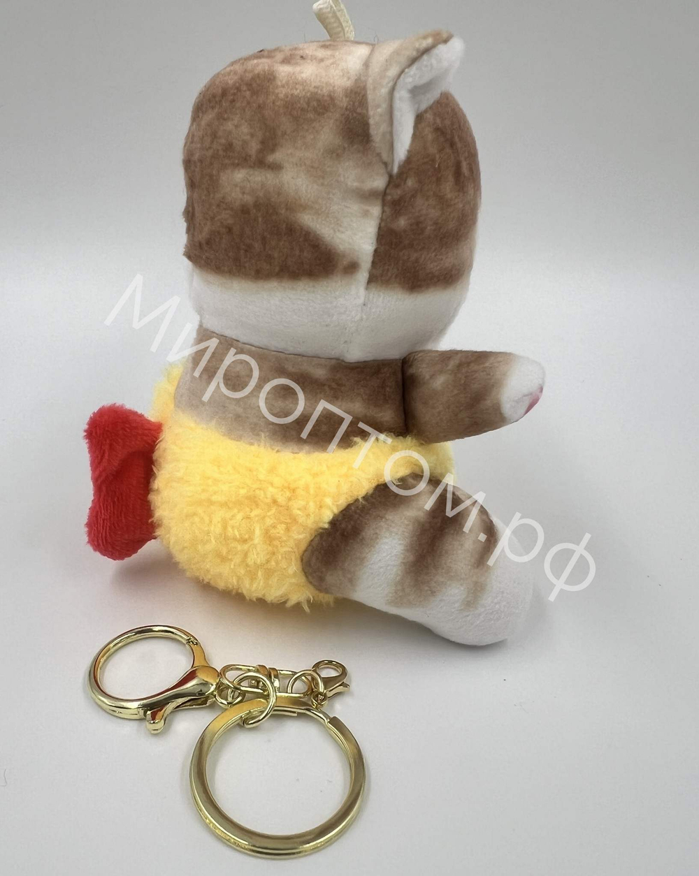 Брелок игрушка Котик с рыбками оптом