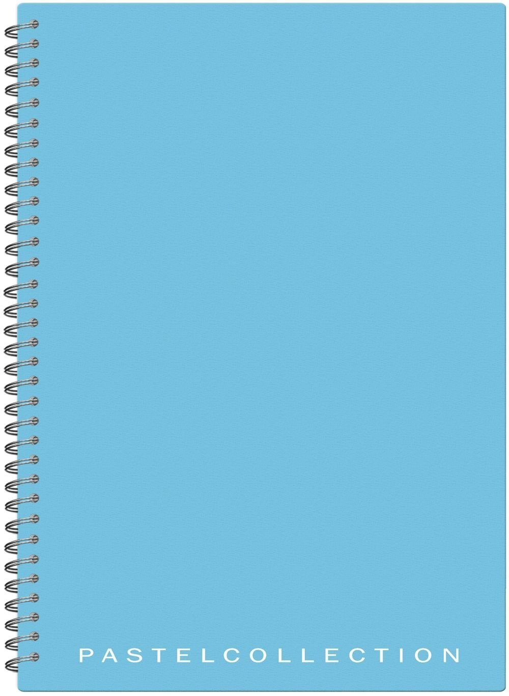 Бизнес-тетрадь Pastel Collection Blue/Mint, A4, 96 листов, пластиковая обложка, на гребне, клетка