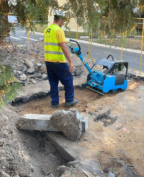 Виброплита дизельная ROBUST CPC-500DE реверсивная - [452 кг / 50 кН / Changfa CF192F]