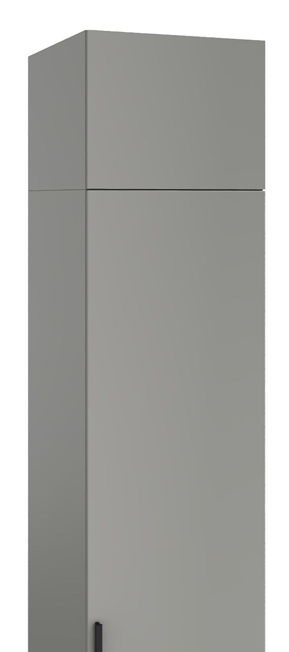 Антресоль на 1 дверный шкаф Сиэтл, серая