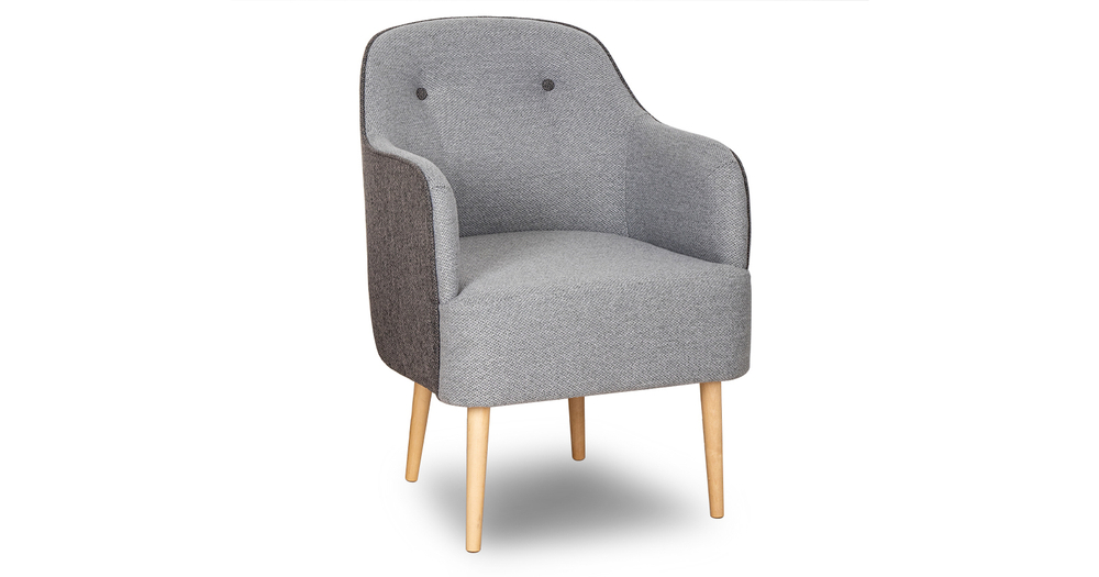 Алекса кресло для отдыха (серебристый-серый)