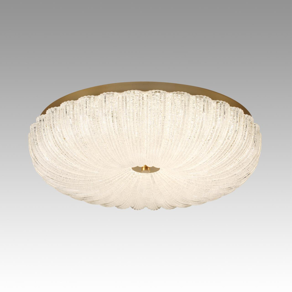 7719/60L PIKO LED SN 567 Светильник металл/стекло/прозрачный/золотой LED 60Вт 3000-6500K D500 IP20 пульт ДУ TESORO