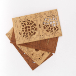 Елочная игрушка "Новогодний домик" от IDventure - Деревянный конструктор, сборная модель, 3D пазл, коробочка с секретом