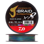 Шнур Daiwa J-Braid Expedition x8E 300м Multi Color 1шт -