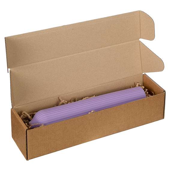 Свеча декоративная цвета лаванды Edge 25,5 см