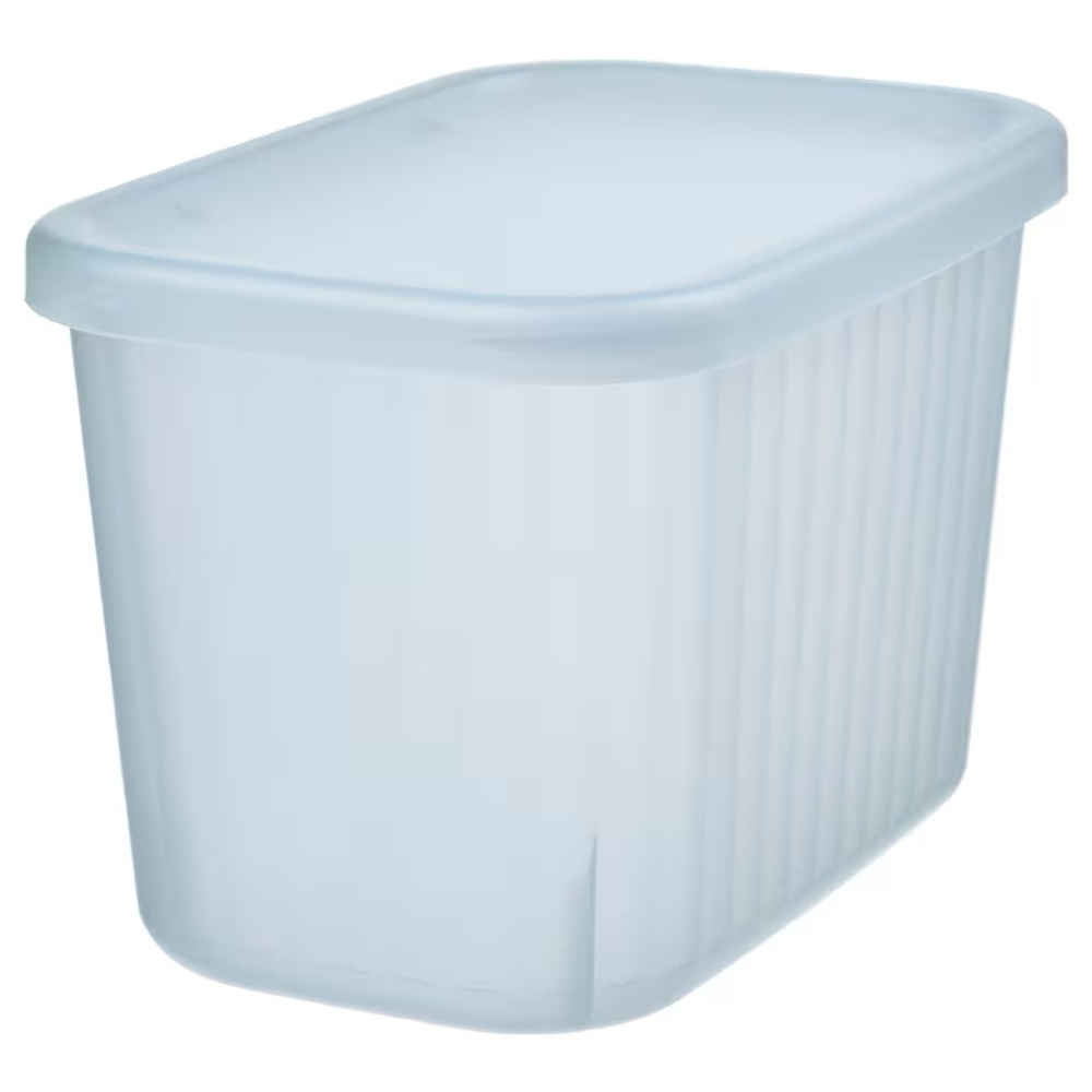 РИКТА RYKTA Контейнер с крышкой 12x18x12 см/1,5 л, голубой