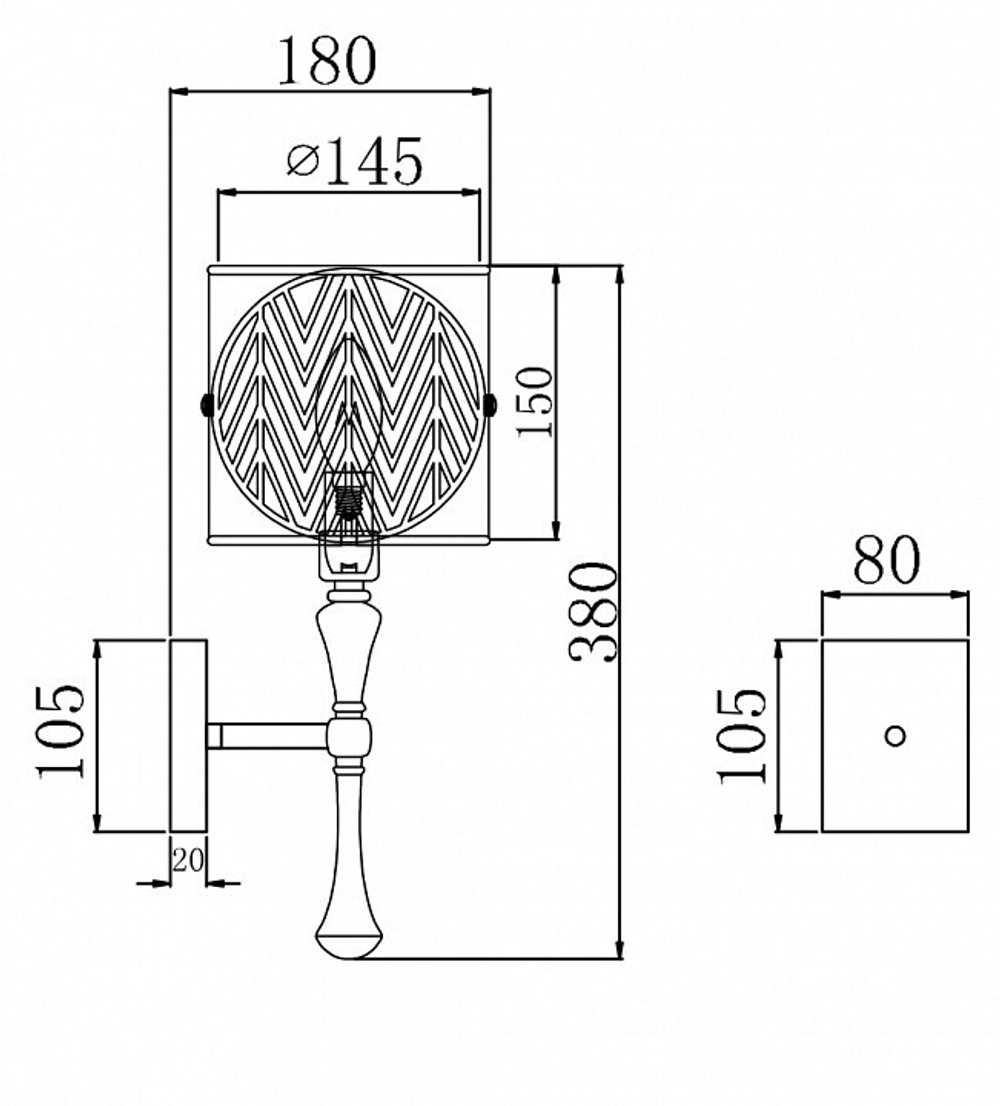 Бра Maytoni H425-WL-01-G