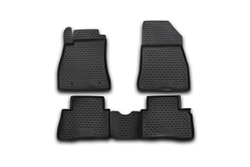 Коврики Standard, в салон NISSAN Juke, 2010-2014, 2014-  крючок T/L 4 шт. (полиуретан, чёрные) Element.CARNIS10045