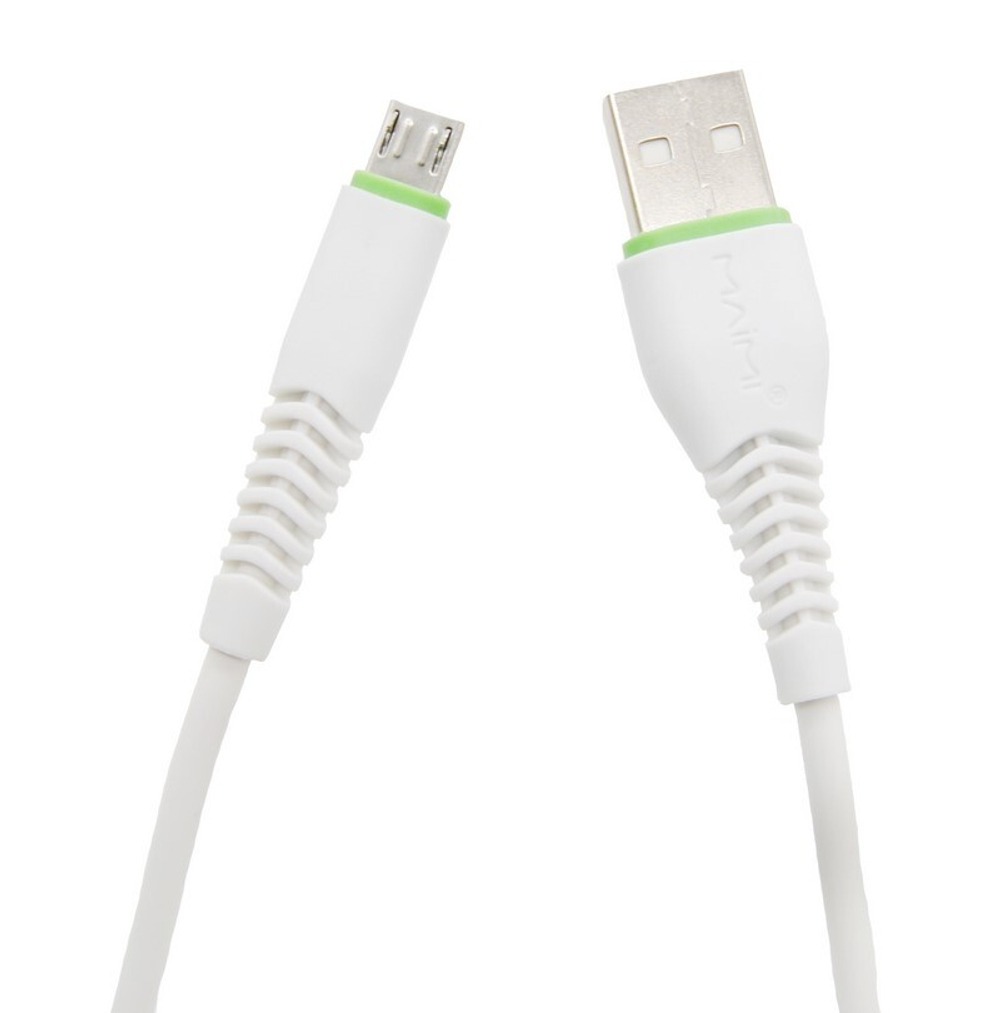 Автомобильный адаптер питания MAIMI T20 2USB 2.4A + кабель Micro (белый)