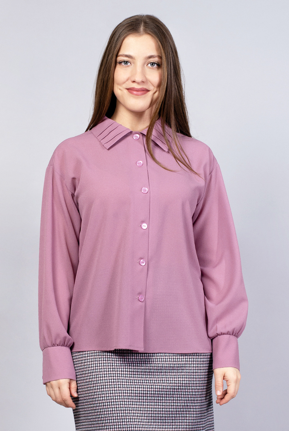 Блузка женская 3366ВП, пепельная роза #84ПР093366ВП