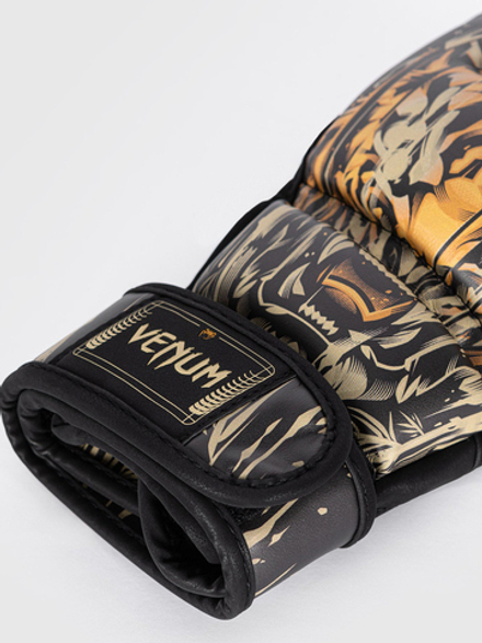 Перчатки ММА Venum Tiger Black/Neo Orange
