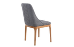 Стул Y1711A серый JX215-29/орех WK-70