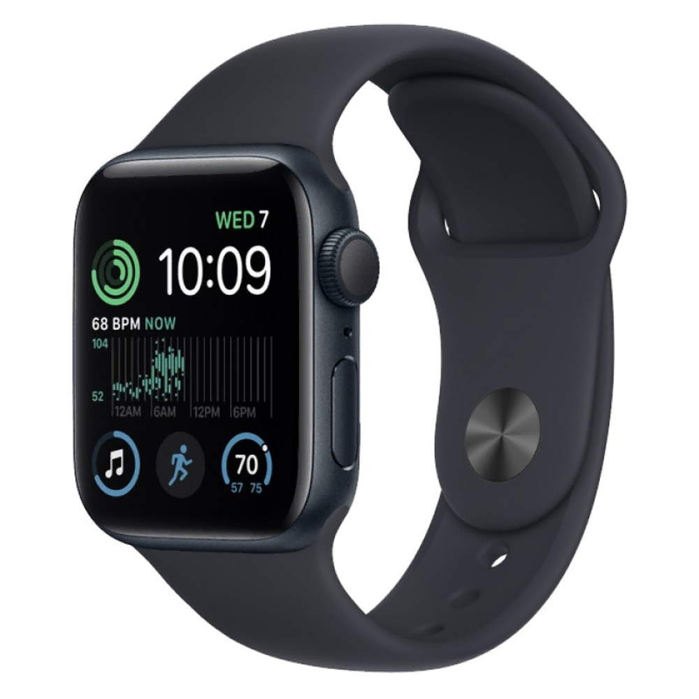 Умные часы Apple Watch SE (Gen 2) 40mm Midnight Al Mid SB S/M GPS (MR9X3)