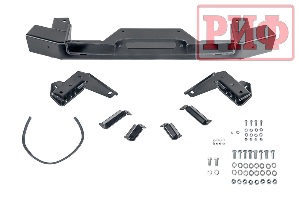 Площадка под лебёдку в штатный бампер Toyota Land Cruiser Prado 120 РИФ