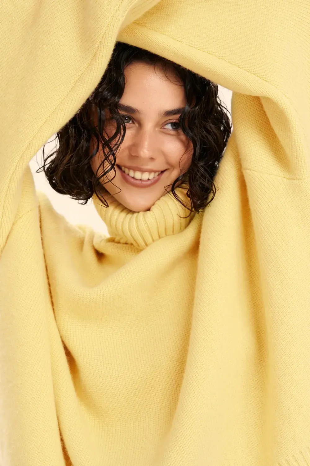 Свитер с горлом ((Limoncello)), желтый