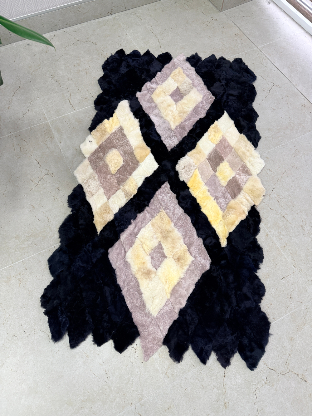 Меховой Коврик прикроватный накидка на кресло из овчины