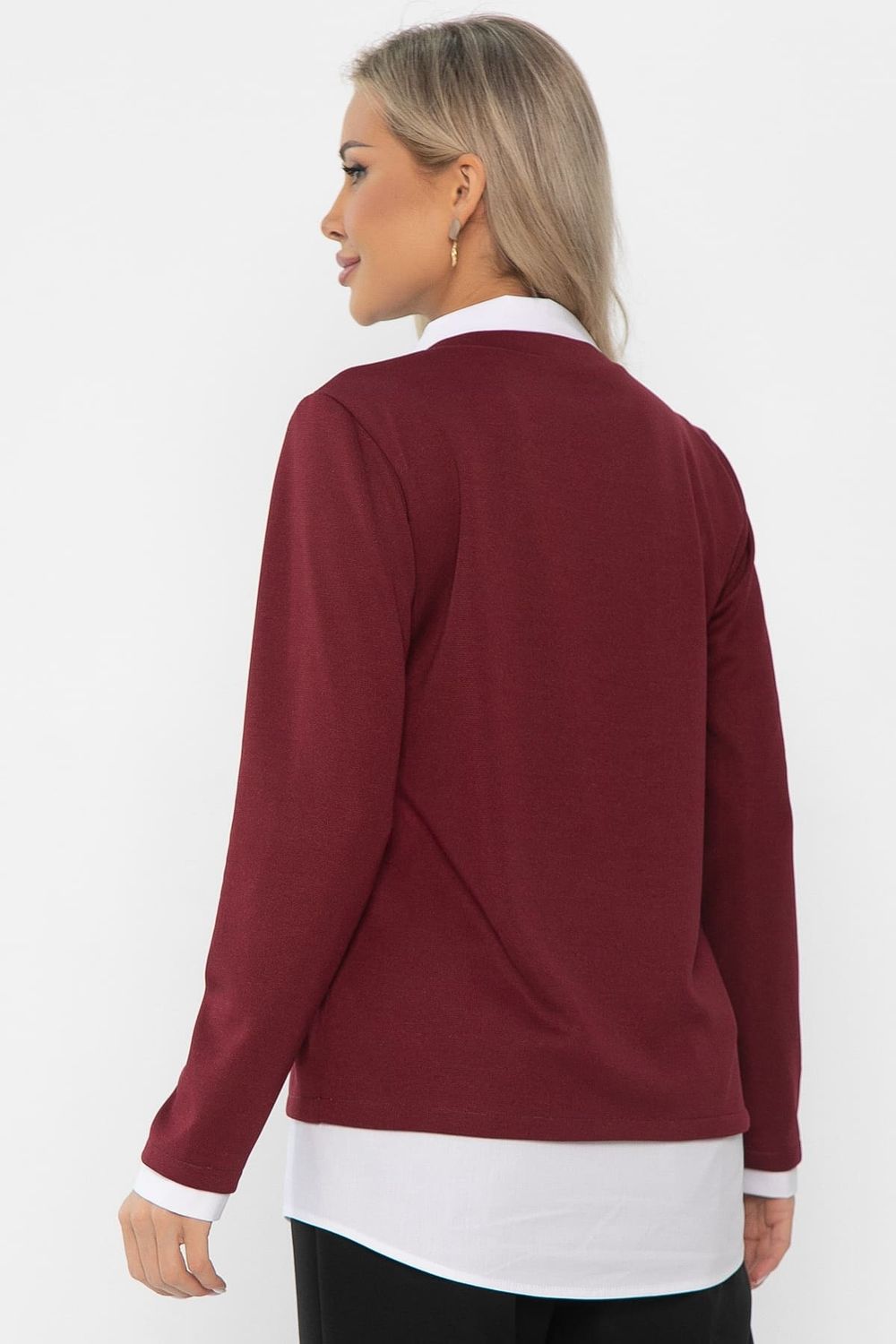 Пуловер На высоте (вишневый) Б14324-12М LT Collection