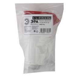 Розетка ЭРА R-16-3P-PE-N-IP44 переносная 215 3Р+РЕ+N 16А 380В IP44 | Силовые разъёмы