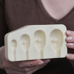 Молд для лепки лица (4 оттиска)
