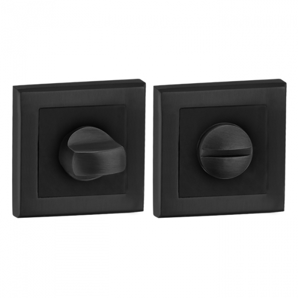 Завертка квадрат Пунто BK6 QL BL-24, цвет черный к ручкам BLADE QL BL-24, STYLE QL BL-24, K.QSL52.TITAN BL-24, K.QSL52.GERMES BL-24 (гарантия - 6 месяцев)