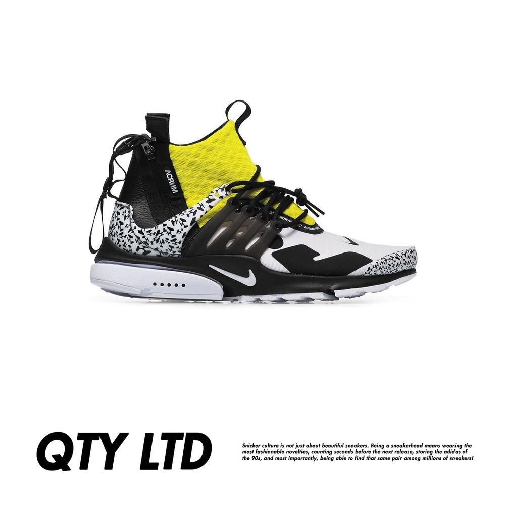 Кроссовки Nike x Acronym Presto &quot;Dynamic Yellow&quot;