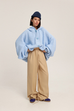 Кардиган вязанный с капюшоном