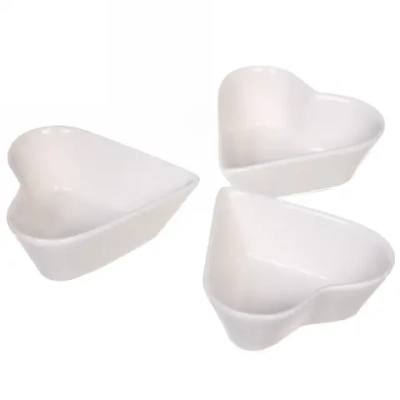 Набор соусников «White magic» 3шт «Сердечки»