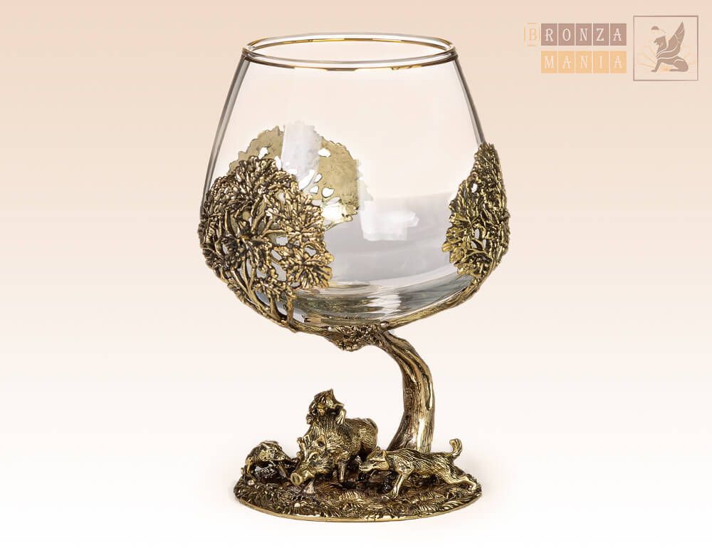 бокал Охота на кабана