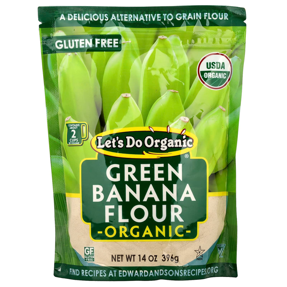 Let's Do Organic, Let's Do Organic®, органическая мука из зеленого банана, 396 г (14 унций)