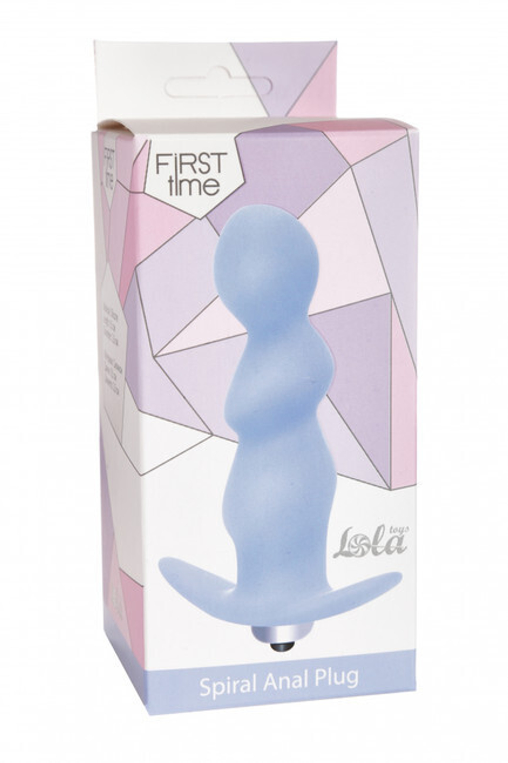 Рельефный анальный вибростимулятор Spiral Anal Plug (11,5 см , голубой) (Цвет: голубой)