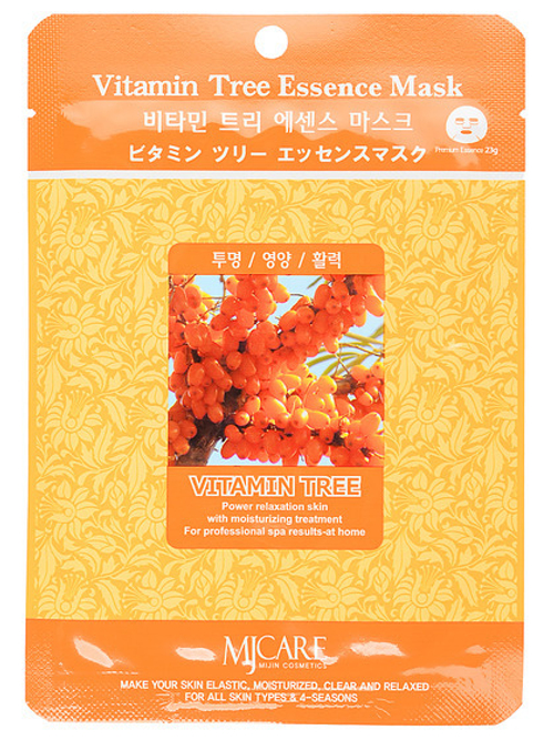 [MIJIN] Vitamin Tree Essence Mask - Маска тканевая для лица Облепиха, 23 гр