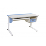 Растущая парта Астек Лидер Прайм с металлическим лотком и тумбой (1200×700 мм)