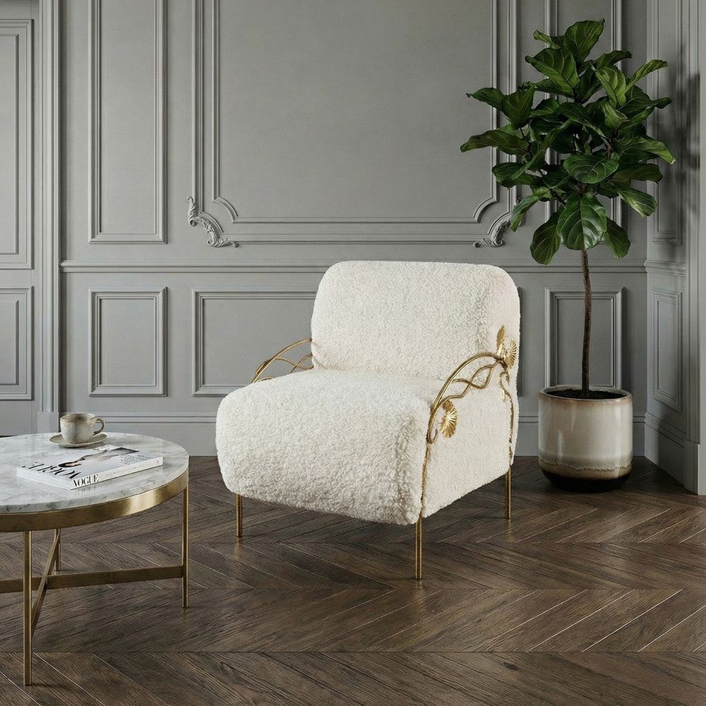 Кресло Нимфея Молоко Айвори