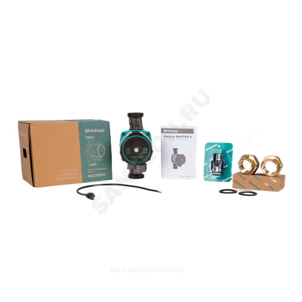 Насос циркуляционный с мокрым ротором MASTER S 25-4 180 PN10 1х230В/50 Гц Shinhoo 71111002