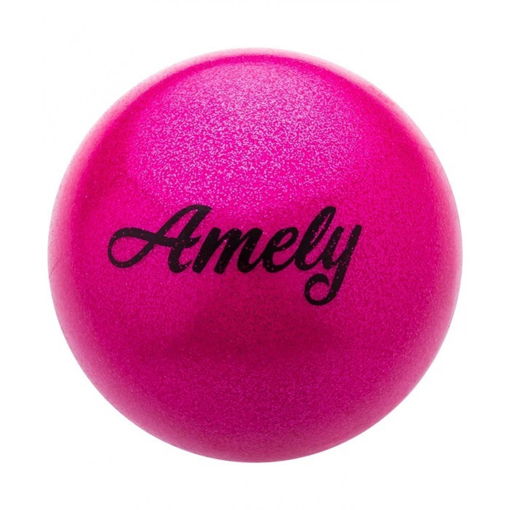 Мяч для художественной гимнастики Amely 15 см глиттер