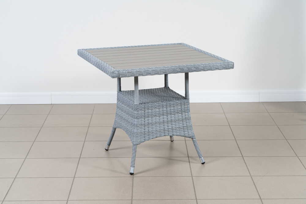 Стол квадратный, столешница ДПК, коллекция Крит