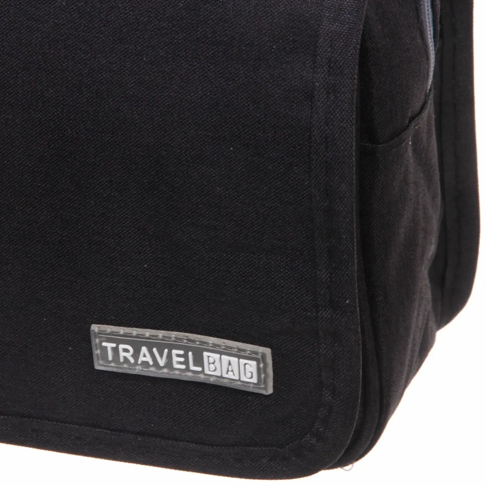 Косметичка - органайзер «Classic», цвет черный, в склад. виде 20*24*9, в расклад. виде 42*24*9см (несессер)