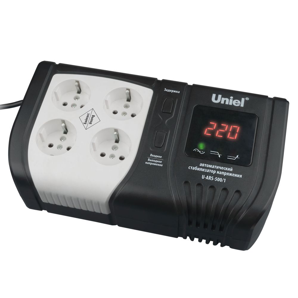 U-ARS-500-1 Стабилизатор напряжения Uniel серии Standard Expert 500 ВА