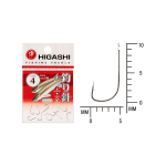 Крючок одинарный HIGASHI Sode ringed #3 Silver