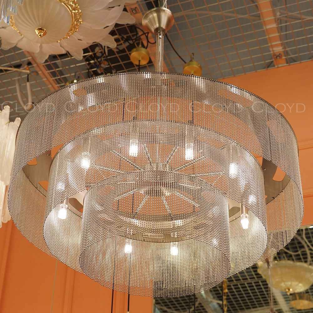 Люстра Cloyd ONASSIS C12 / Ø80 см - никель сатин (арт.11358)