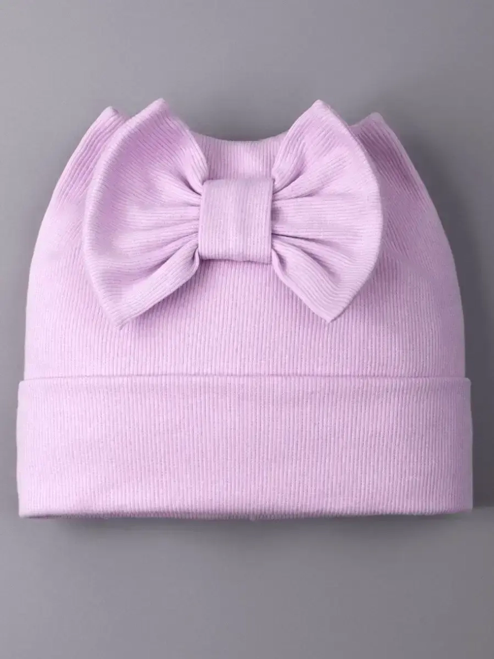 Шапка для девочки с ушками на осень