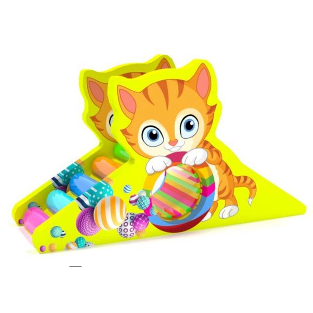 Веселое колесо "Пушок" (120х270х160 см) с механическим приводом