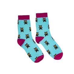 Носки BOOMERANGS Котики, голубой